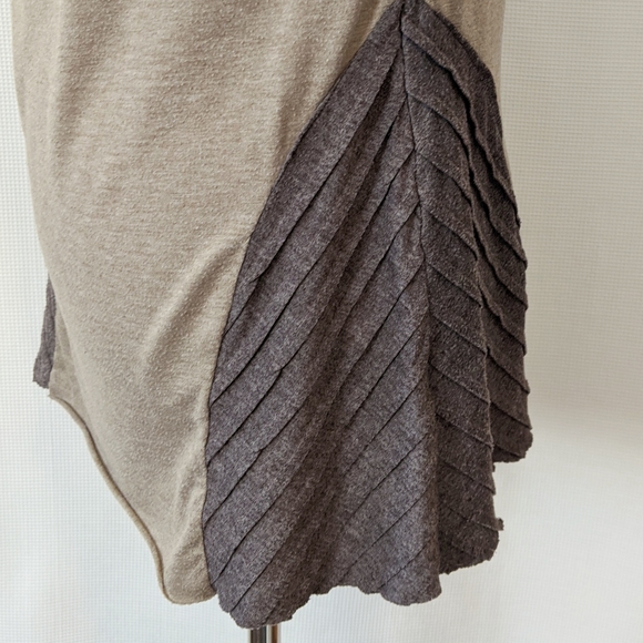 Mystree Taupe Long Sleeve Cowl Neck Women's Top - Picture 5 of 7